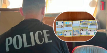Sekuestrohen mbi 100 mijë euro të padeklaruara tek Dheu i Bardhë, po transportoheshin me një autobus të linjës ndërkombëtare