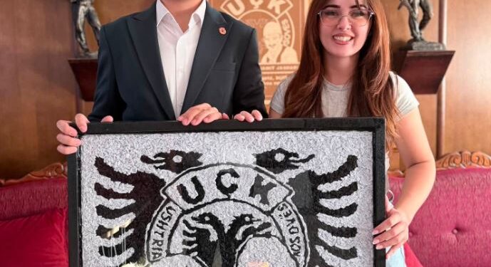 “Nëna Salë dhe gjyshi Hamit të krijuar në copa letre”, i riu nga Skenderaj me dhuratë për Sala Jasharin