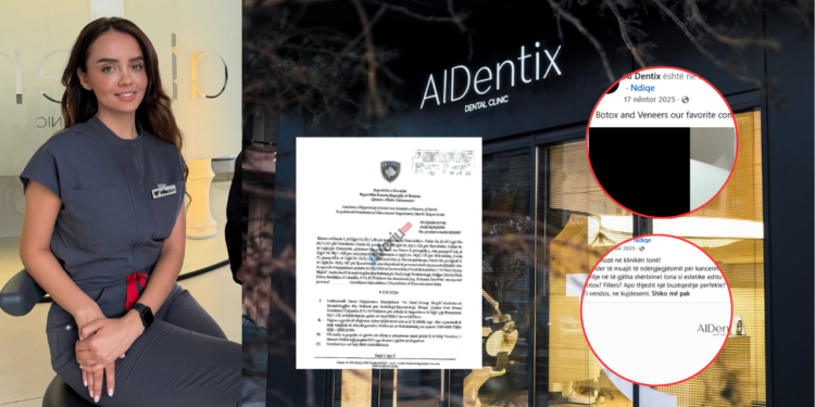 Klinika e ish Miss Kosova, Roksana Ibrahimi, u kap duke ofruar implante, Sinus Lifting e filler pa licencë, por u gjobit me vetëm 3 mijë euro