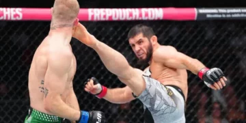 Islam Makhachev i pamposhtur/ Thyen rekordin e fitoreve radhazi në UFC, mund Ian Machado Garry pas 5 raundeve dhe mbron titullin (Video)
