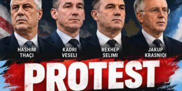 Shqiptarët në Texas me protestë në mbrojtje të krerëve të UÇK-së dhe kundër verdiktit të Speciales