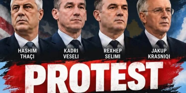 Shqiptarët në Texas me protestë në mbrojtje të krerëve të UÇK-së dhe kundër verdiktit të Speciales