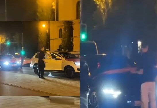 Policia gjermane ua largon flamujt kombëtar dhe të UÇK-së protestuesve (VIDEO)
