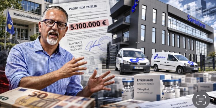 Mbi 5.1 milionë euro për “Santefarm” nga Ministria e Shëndetësisë