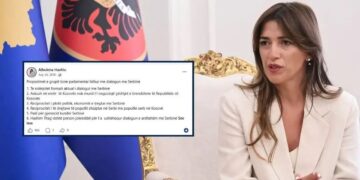 Albulena Haxhiu si Lista Serbe, më 2018 iu referohej serbëve të Kosovës si “populli serb”
