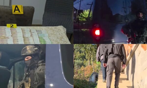 Pamje nga Operacioni “Dosja 23”: 9 të arrestuar për krime lufte ndalohen për 48 orë, sekuestrohen armë e para