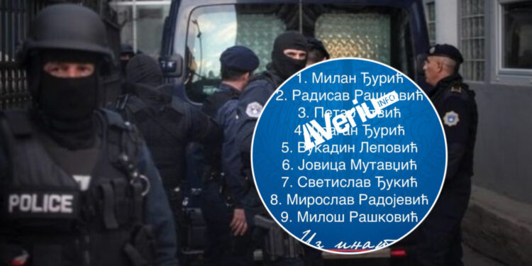 Këta janë 9 të arrestuarit në Zubin Potok në operacionin që ndërlidhet me rastin “Grupi i Intelektualëve” (Emrat)