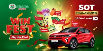 Sot finalja e madhe e WINFEST – Emona Center shpërblen klientët e saj, çmimi kryesor Renault Captur