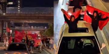 Policia: Protesta ishte e qetë, pjesëmarrësit kanë qëndruar rreth 30 minuta pranë objektit të EULEX-it