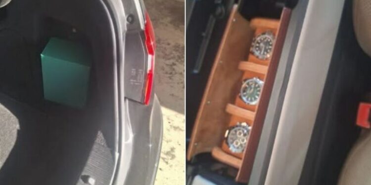 Dogana zbulon katër orë Rolex, të padeklaruara në vlerë rreth 33 mijë euro