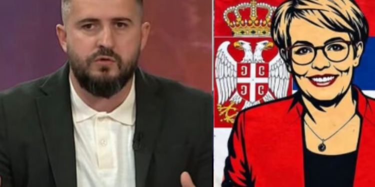 “Tradhtare e kombit”, Lushtaku publikon foton e Gërvallës me flamurin e Serbisë