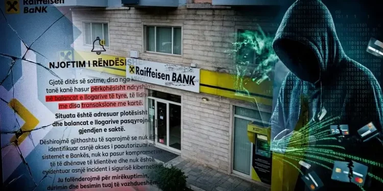 Raiffeisen Bank pranon vjedhjen masive të llogarive