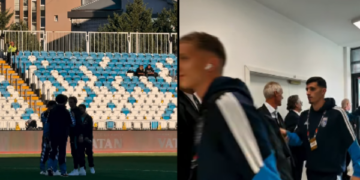 Futbollistët e Kosovës arrijnë në stadium, gjithçka gati për ndeshjen ndaj Austrisë