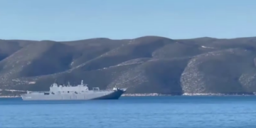 Pesë luftanije të NATO’s zbarkojnë në Orikum të Vlorës, gati për stërvitjen e përbashkët ushtarake