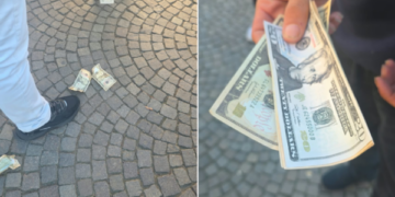 Protestuesit ironizojnë me premtimin e Ramës, u hedhin policëve dollarë fals