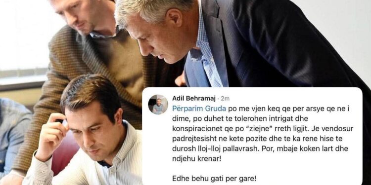 Ish-këshilltari i Thaçit përkrahë Gruden: Durove lloj-lloj pallavrash, bëhu gati për garë!
