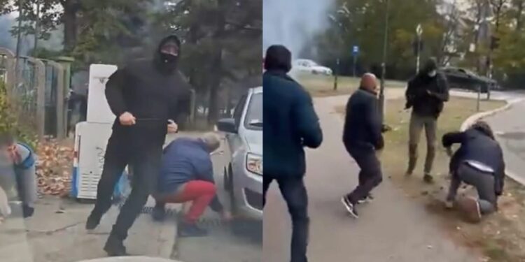 VIDEO- Serbia voton mes dhunës, të maskuarit sulmojnë të rinjtë pranë qendrës së votimit