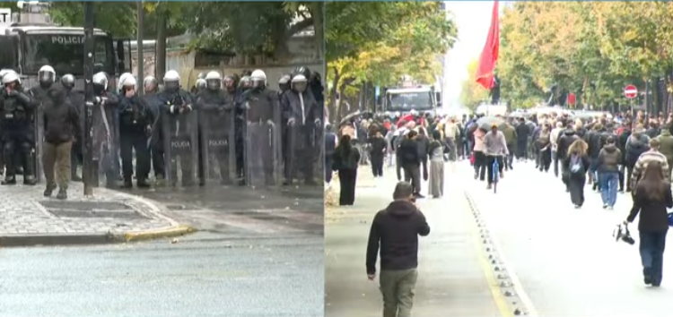Dita e 13-të e protestës, mblidhen studentët para Ministrisë së Arsimit në Tiranë