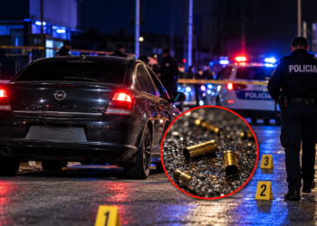Breshëri të shtënash nga një Opel pa targa në Hajvali, gjenden gëzhoja e municion – këta janë dy të dyshuarit që po kërkohen nga Policia