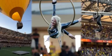 Akrobatja shqiptare Fiona Rushiti hyn në Guinness, thyen rekordin botëror me 72 rrotullime në 30 sekonda