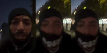 Stresi i bashkohet protestës në Tiranë, shfaqet mes gazit lotsjellës dhe u bën thirrje qytetarëve të dalin